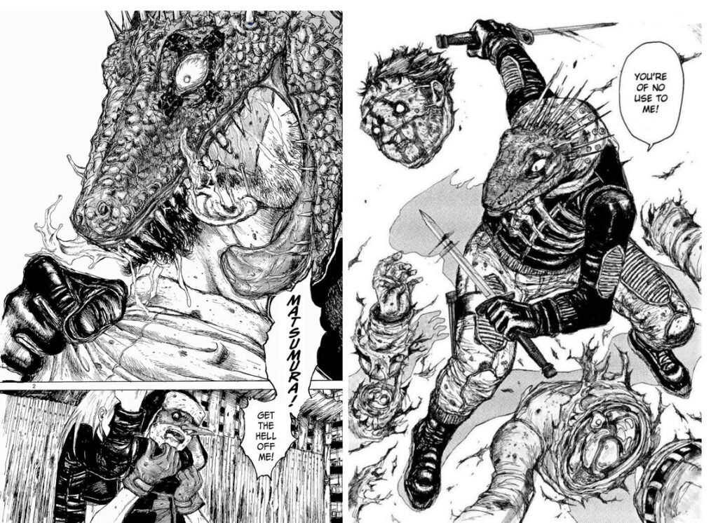 ca découpe sec dans dorohedoro