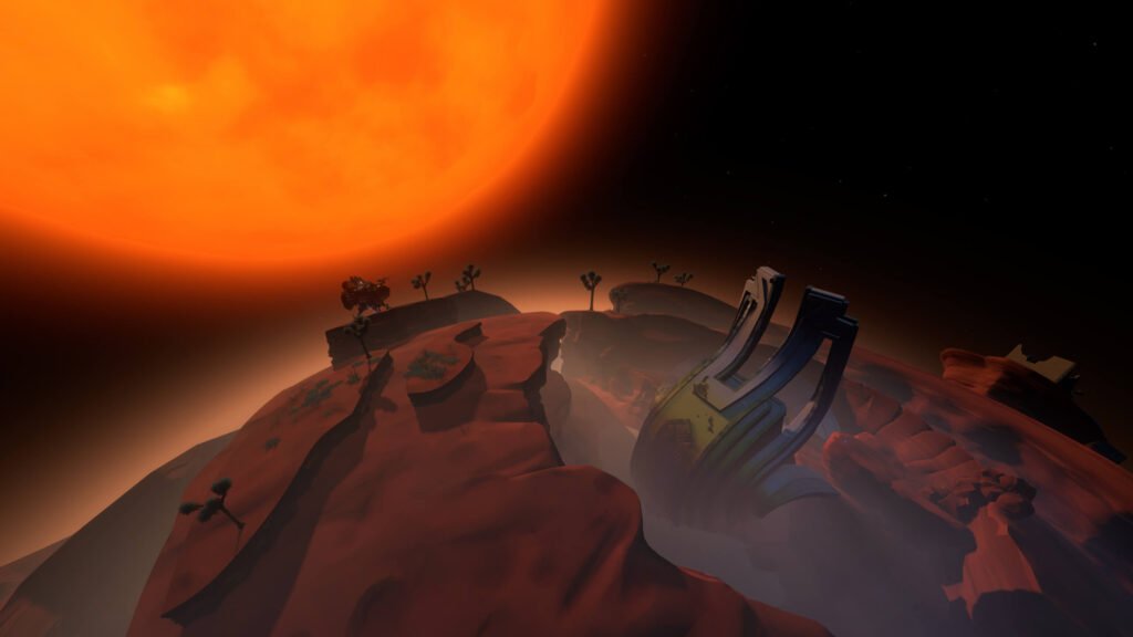 à travers l'espace d'outer wilds