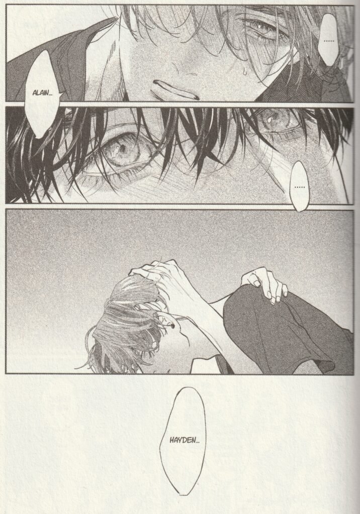 Planche du manga, leur première relation