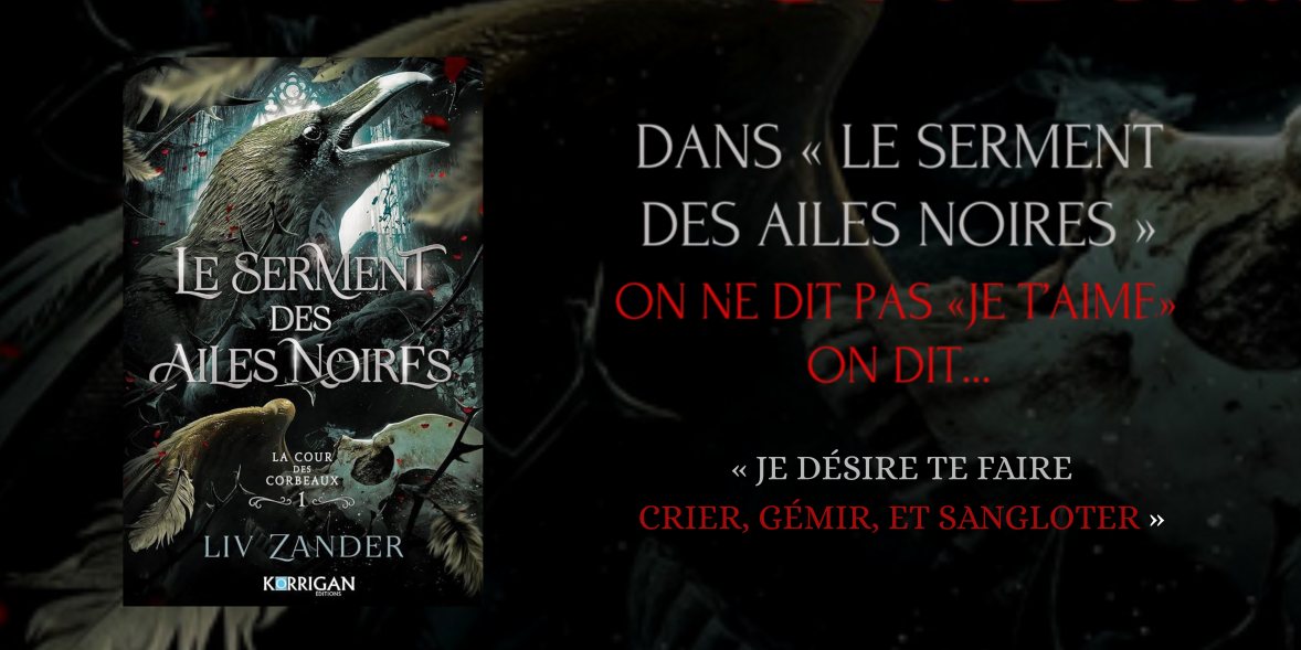 Le Serment des Ailes Noires : Une romantasy couleur noir corbeau